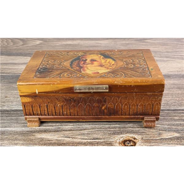 Cedar Treasure Chest Jewelry Box