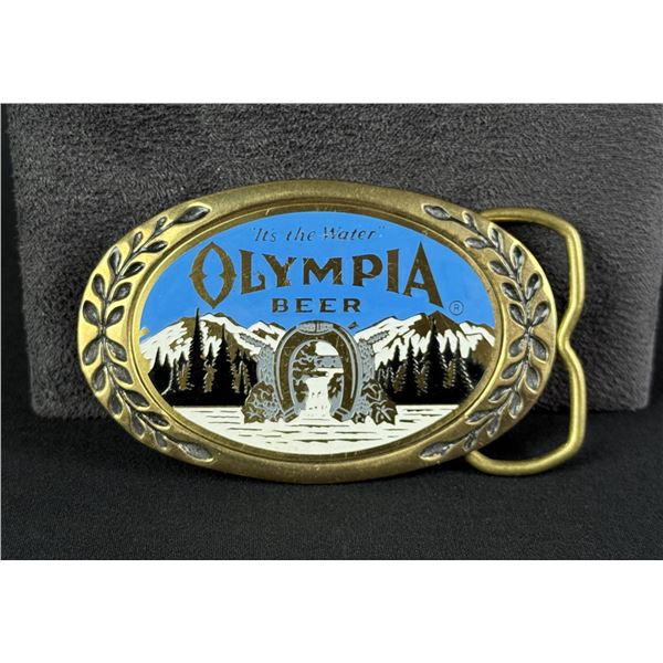 Vintage Olympia Beer Belt Buckle