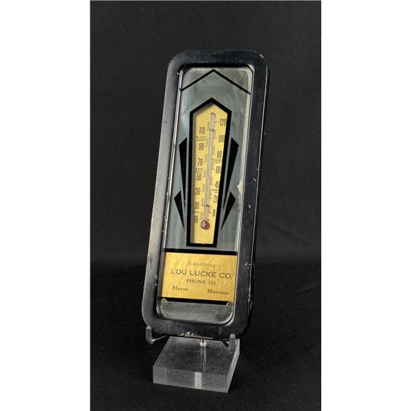 Havre Montana Lou Lucke Co Advertising Thermometer