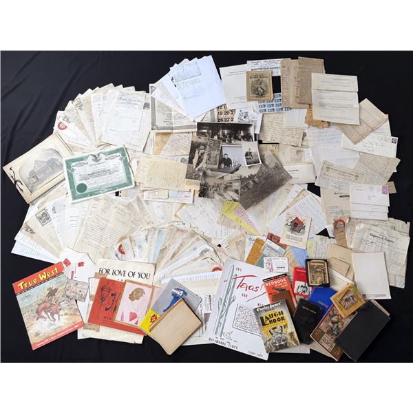 Large Collection of Montana Paper Ephemera