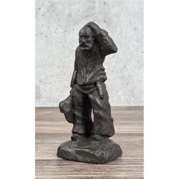 Tara Jackson Chalkware Western Cowboy Sculpture