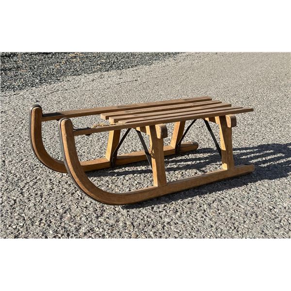 Davos Wooden Winter Sledge Snow Sled Sleigh