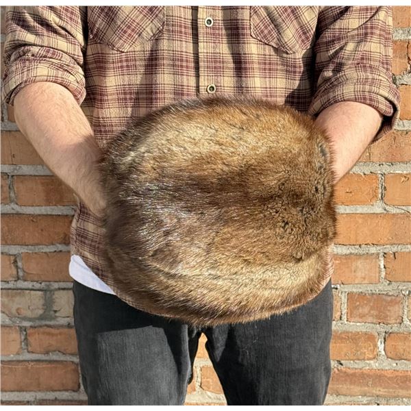 Beaver Fur Muff Hand Warmer