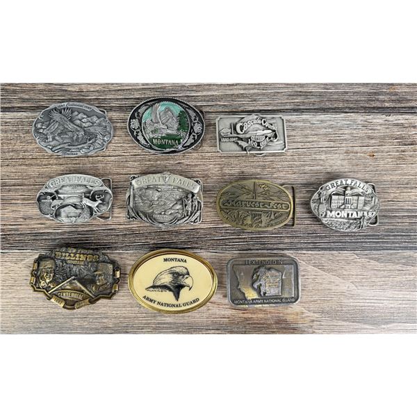 Collection of Vintage Western Belt Buckles