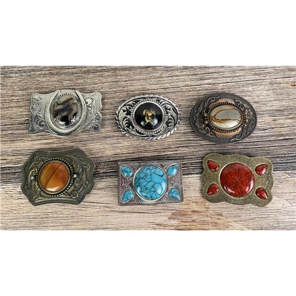 Collection of Western Cowboy Belt Buckles