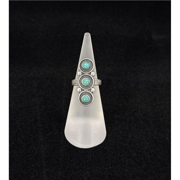 Navajo Sterling Silver Turquoise Ring