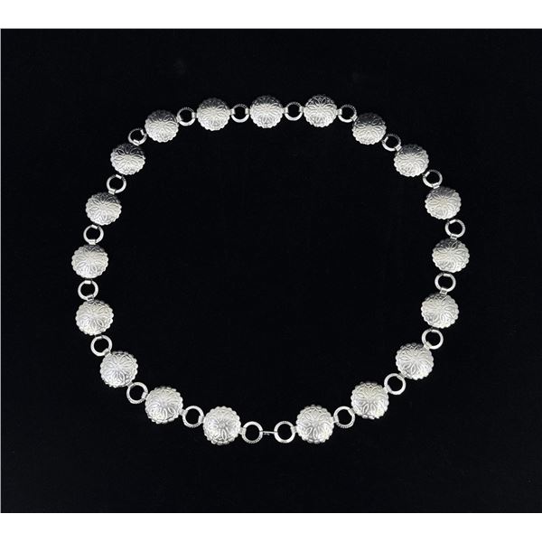 1950s Trading Post Nickel Concho Belt