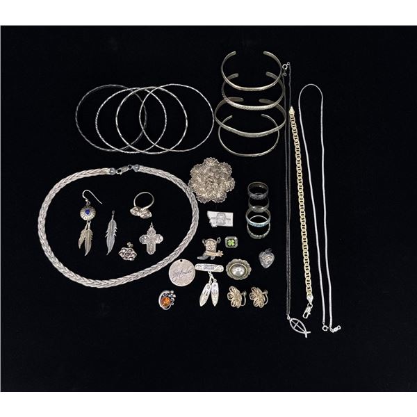 Collection of Sterling Silver Jewelry