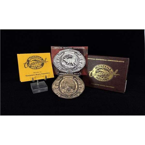 Montana Centennial Bronze Belt Buckle