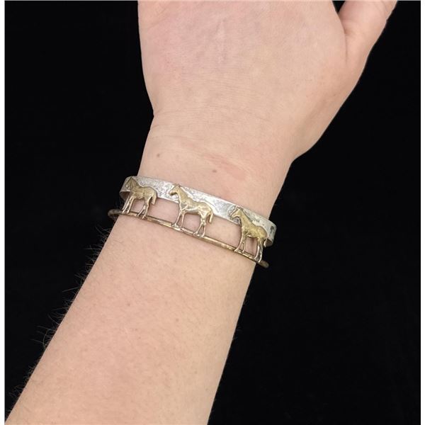 Courtney Studio Sterling Silver Horse Bracelet
