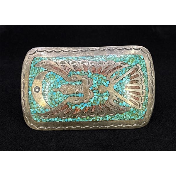 Gibson Gene Navajo Sterling Silver Belt Buckle