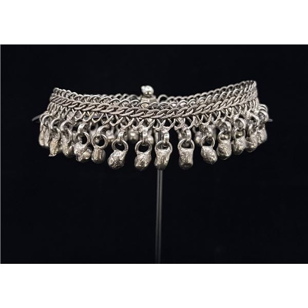 Persian Silver Belly Dancer Anklet