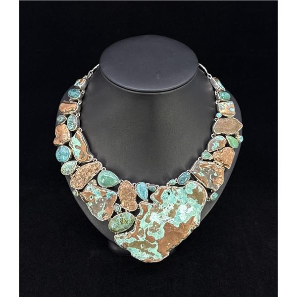 Sterling Silver Michigan Float Copper Necklace