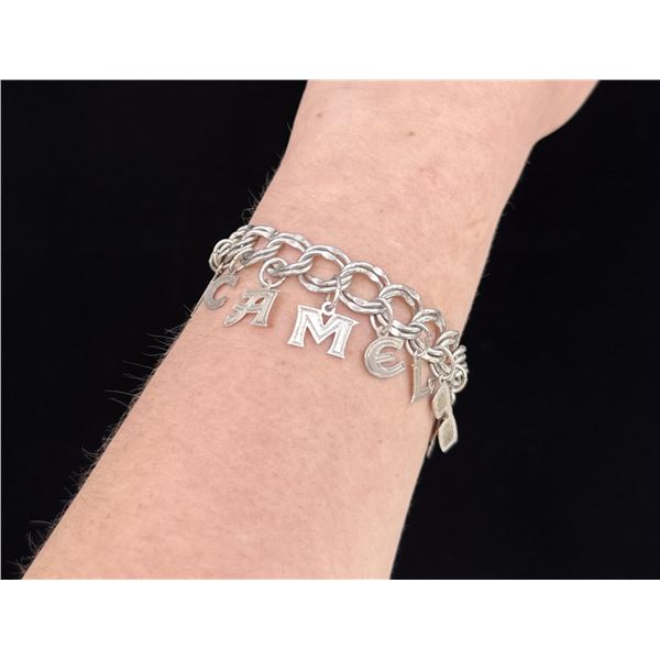 Sterling Joe Camel Cigarettes Charm Bracelet