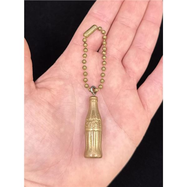 Coca Cola Gold Bottle Keychain