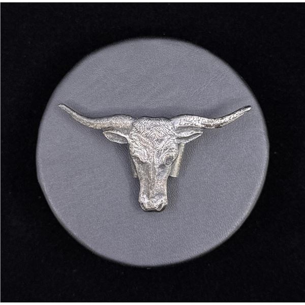 Montana Longhorn Steer Cowboy Scarf Slide