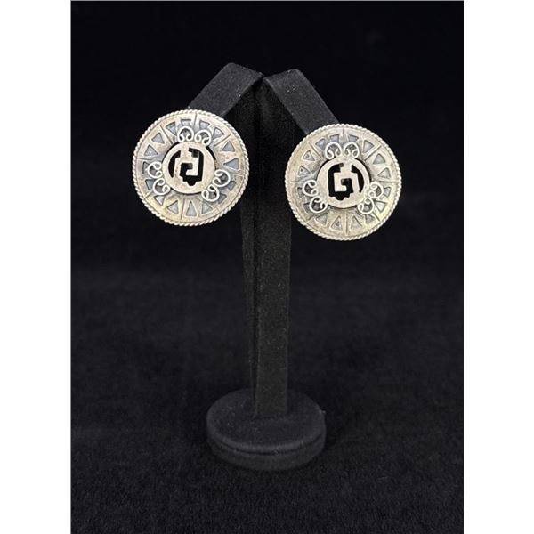 Taxco Mexico Sterling Silver Earrings