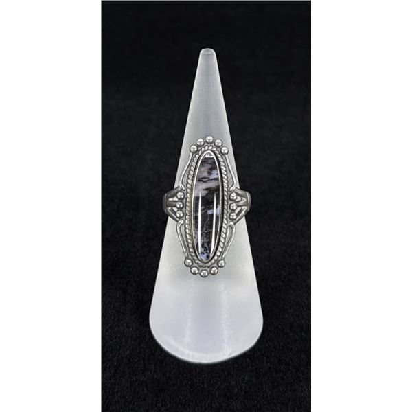 Bell Trading Post Sterling Silver Agate Ring