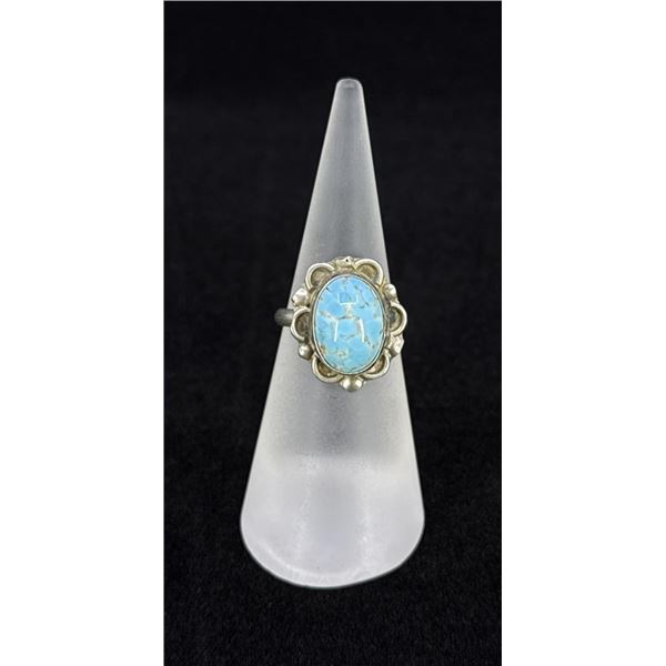 Navajo Sterling Silver Turquoise Ring