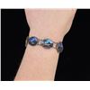 Image 1 : Blue Morpho Silver Butterfly Wing Bracelet