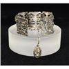 Image 2 : Sterling Silver Egyptian Pattern Bracelet