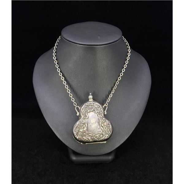 Victorian Sterling Silver Repousse Coin Purse