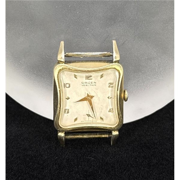 Vintage Gruen Veri-Thin Gold Filled Ladys Watch