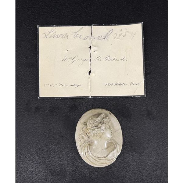 Victorian Pompeii Lava Cameo Grand Tour