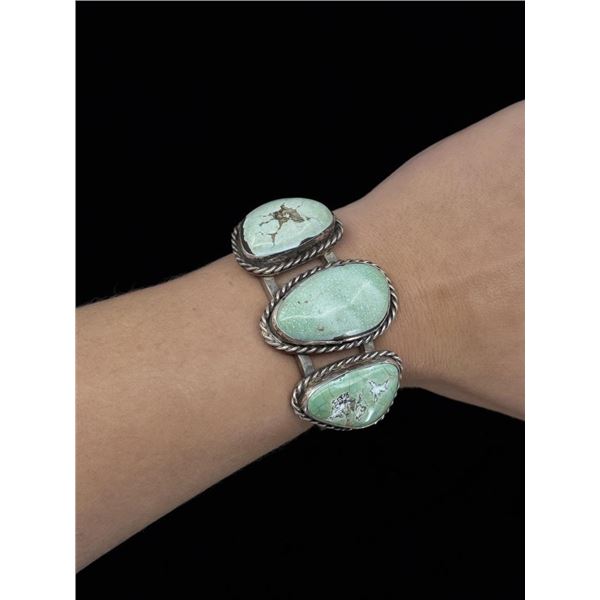 Navajo Sterling Silver Turquoise Bracelet