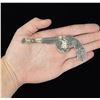 Image 2 : Sterling Silver Hand Cast Revolver Pistol Brooch