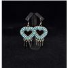 Image 1 : Zuni Petit Point Sterling Turquoise Earrings