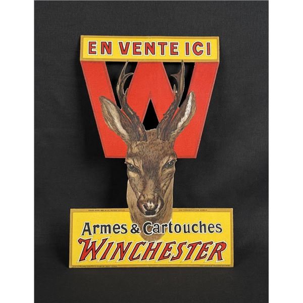 French Winchester Die Cut Store Display Sign