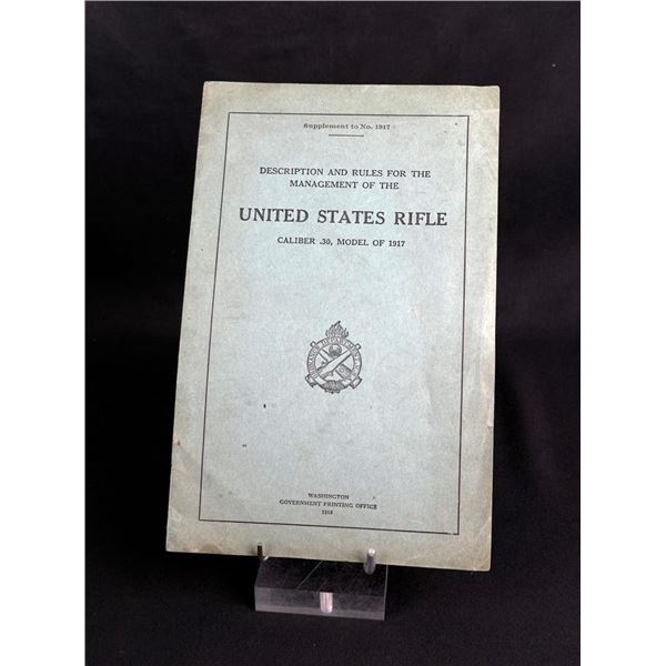 Description and Rules for the United States Rifle