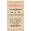 Image 1 : Winchester Model 67 Instruction Manual