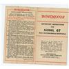 Image 4 : Winchester Model 67 Instruction Manual