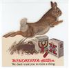 Image 1 : Winchester Rabbit Shelf Talker Store Display Sign