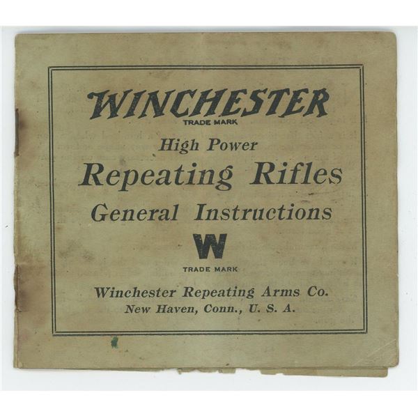 Winchester Repeating Rifles General Instructions