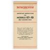 Image 1 : Winchester Instructions for Models 07-10 Rifles