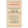 Image 1 : Winchester Instructions for Model 70 Brochure