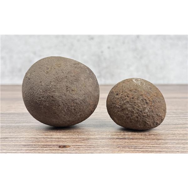 Antique Iron Montana Indian Wars Cannonballs
