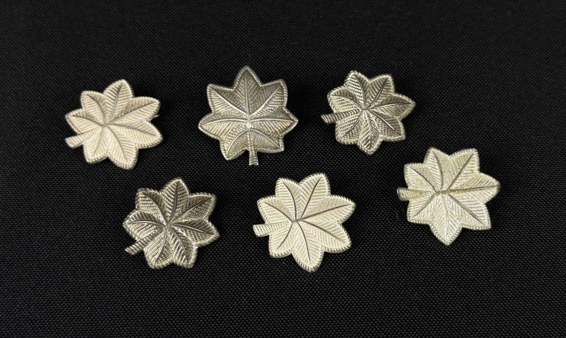 Ltcol Pin WW2 Sterling Silver Lieutenant Colonel Rank Pins