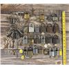 Image 7 : Collection of Antique Padlocks Skeleton Keys
