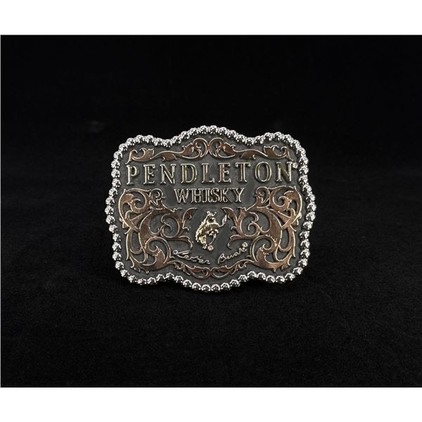 Pendleton Whisky Cowboy Trophy Belt Buckle