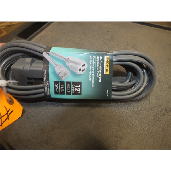 Shopro Appliance / Air Conditioner 12ft Extension Cord