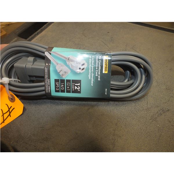 Shopro Appliance / Air Conditioner 12ft Extension Cord