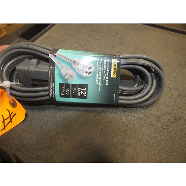 Shopro Appliance / Air Conditioner 12ft Extension Cord