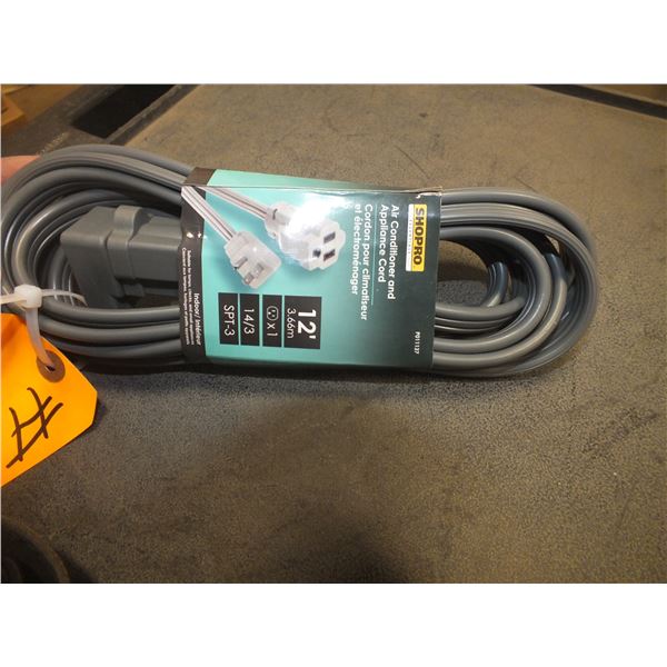 Shopro Appliance / Air Conditioner 12ft Extension Cord