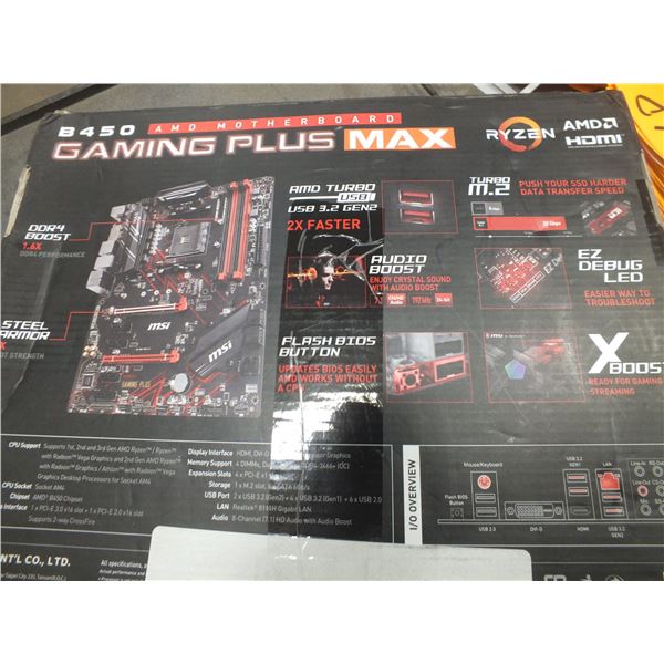 MSI B450 AMD Pus Max Motherboard