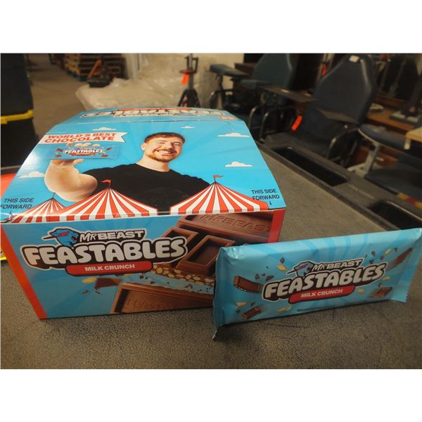 1 Box Of Mr Beast Milk Crunch Chocolate Bars