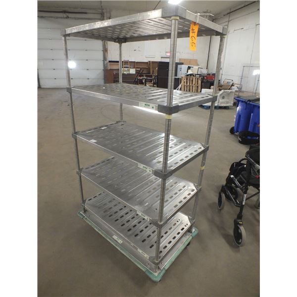 5 Tier Stainless Steel Cart On Wheels